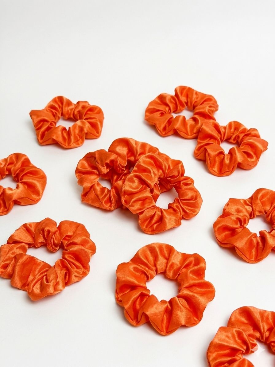Oranje scrunchies